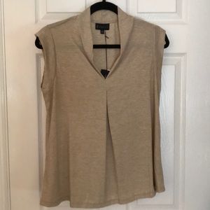 NWT - Beige Vneck Top